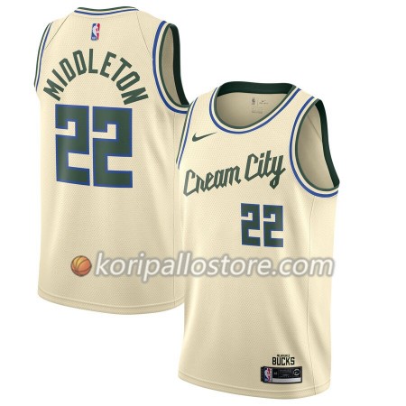 Milwaukee Bucks Khris Middleton 22 Nike 2019-2020 City Edition Miesten Pelipaidat Swingman 